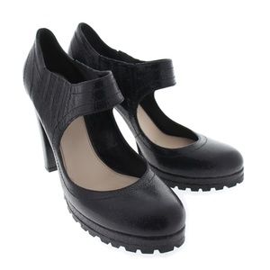 PRADA MARY JANES WOMEN'S BLACK HIGH HEAL
